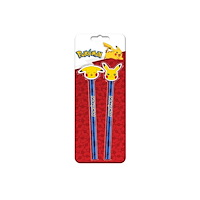 POKEMON POKÉMON 2-pack pennor med 2 suddgummitoppar