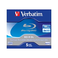 VERBATIM Verbatim - BD-R DL x 5 - 50 GB - lagringsmedier