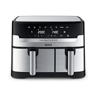 Tefal Tefal Dual Easy Fry & Grill EY905D10 - dubbel luftfritös - rostfritt stål