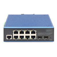 Digitus DIGITUS DN-651157 - switch - industriell, L2 - 8 portar - Administrerad