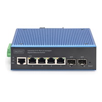 Digitus DIGITUS - switch - industriell - 4 portar - Administrerad