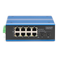 Digitus DIGITUS - switch - industriell - 8 portar - ohanterad