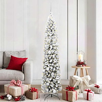 vidaXL Konstgjord julgran Grön 180 cm PVC och stål och plast