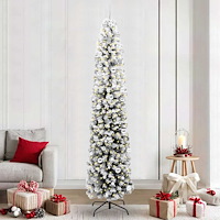 vidaXL Konstgjord julgran Grön 240 cm PVC och stål och plast