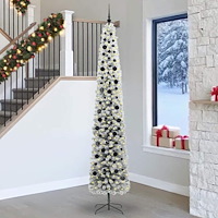 vidaXL Konstgjord julgran Grön 270 cm PVC och stål och plast