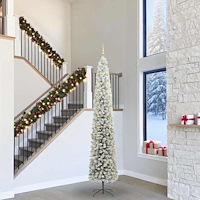 vidaXL Konstgjord julgran Grön 300 cm PVC och stål och plast