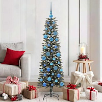 vidaXL Konstgjord julgran Grön 150 cm PVC och Plast och Stål