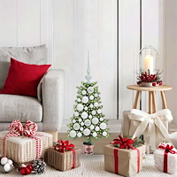 vidaXL Julgran med 150 LED-lampor med stativ Grön 65 cm PE