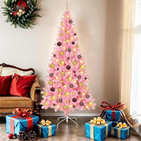 vidaXL Julgran Rosa 180 cm PVC
