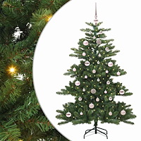 vidaXL Plast Hingad Julgran med 150 LED-lampor med stativ 150 cm PVC
