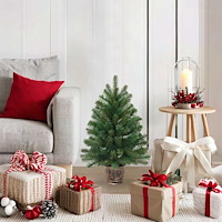 vidaXL Konstgjord julgran med stativ Grön 75 cm PVC, PE och stål