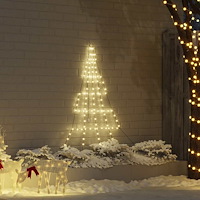 vidaXL LED Julgran med 112 LED-lampor Varmvit 182 cm Metall