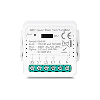 Usorteret Gise GISE Smart Dual Switch ingen neutral Zigbee | Zigbee Du...