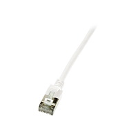 LogiLink LogiLink Ultraflex SlimLine - patch-kabel - 0.3 m - vit, RAL 9010