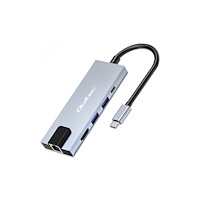 Qoltec Qoltec - dockningsstation - USB-C - HDMI - 100Mb LAN