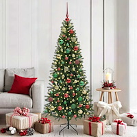 vidaXL Julprydnad Set med 300 LED-lampor 120 pcs Flerfärgsdesign Plast