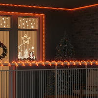 vidaXL Ljuslina med 240 LED-lampor Varmvit 10 m PVC