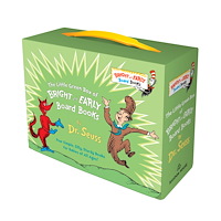 Penguin Random House USA Little Green Boxed Set of Bright and Early Board Books: Fox in Socks; Mr. Brown Can Moo! Can You?; There's a Wocket in M...