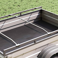vidaXL passar för platt tarp bracketer 2 pcs Silver 130-210 cm