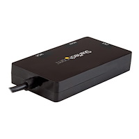 StarTech.com StarTech.com USB-C-videoadapter med flera portar - 3-i-1 - 4K 30Hz - svart - videokort - HDMI / DVI / VGA / USB - 15 cm