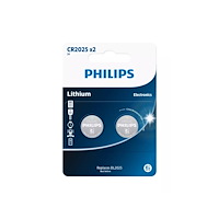Philips Philips Minicells Batteri CR2025P2/01B, Engångsbatteri, Liti...