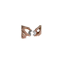 Click One Two 34.5mm rustfri roset
