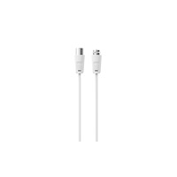 Connectech beslag,møbler Connectech antennkabel med koaxial- och F-kontakt. 1,5m. vit