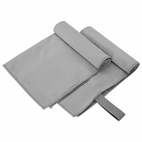 vidaXL Sporthanddukar 2 pcs Mörkgrå 50 x 30 cm Polyester och polyamid