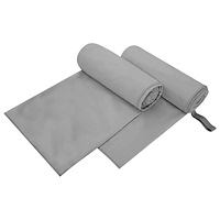 vidaXL Sporthanddukar 2 pcs Mörkgrå 200 x 100 cm