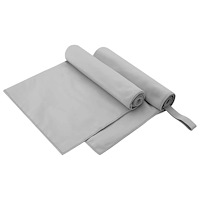 vidaXL Sporthanddukar 2 pcs Grå 100 x 50 cm Polyester och polyamid