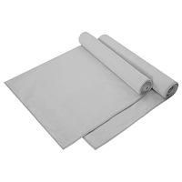 vidaXL Sporthanddukar 2 pcs Grå 140 x 70 cm Polyester och polyamid