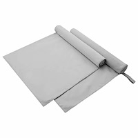 vidaXL Sporthanddukar 2 pcs Grå 180 x 90 cm Polyester och polyamid