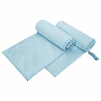 vidaXL Sporthanddukar 2 pcs Blå 200 x 100 cm Polyester och polyamid