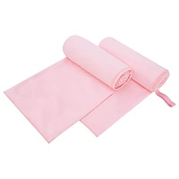 vidaXL Sporthanddukar 2 pcs Rosa 200 x 100 cm Polyester och polyamid