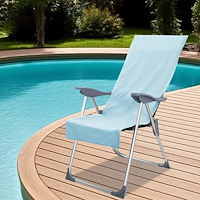vidaXL Utomhus Stols Handdukar 2 pcs Grön 130 x 60 cm