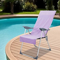 vidaXL Utomhus Stols Handdukar 2 pcs Lila 130 x 60 cm
