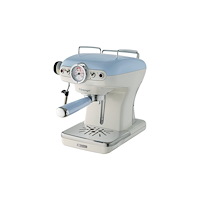 ARIETE Ariete 1389 Vintage - kaffemaskin med mjölkskummare - 15 bar - ljusblå