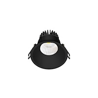 Nordtronic Downlight Velia LED 10,9W 3000K, 740 lm, 230V rund, mat sort