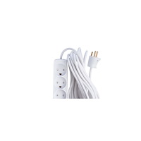 THORKILD LARSEN E-line 3-vägguttag 3G1,0 H05VV-F vit m/j 230V/13A plastkabel...