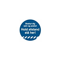 JO Safety A/S Gulvskilt "Hold afstand