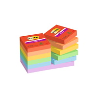 Post-it Post-It Sticky Notes Playful, 47,6 x 47,6 mm, pakke a 12 stk