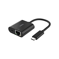 Belkin Components Belkin - nätverksadapter - USB-C - Gigabit Ethernet x 1 + USB-C (endast ström) x 1