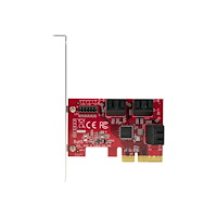 StarTech.com StarTech.com SATA PCIe-kort - 6-portars PCIe SATA-expansionskort - 6 Gbps - Lågprofilfäste - Staplade SATA-kontakter - A...
