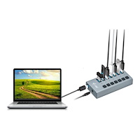 i-tec i-Tec USB 3.0 Charging HUB 7 port + Power Adapter 36 W - hubb - 7 portar