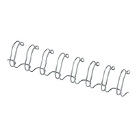 FELLOWES Spiralrygge Fellowes 3:1 wire 10mm sølv A4 61-80ark (100 stk...