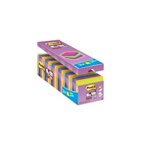 3M 3M 654SE24P, Torg, Blå, Grön, Orange, Rosa, papper, 76 mm, 7...