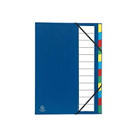 EXACOMPTA Exacompta Ordonator - klassifikationsmapp - tabbad - blå