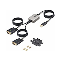 StarTech.com StarTech.com 13ft (4m) 2-Port USB to Serial Adapter Cable, Interchangeable DB9 Screws/Nuts, COM Retention, USB-A to DB9...