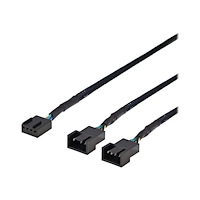 Deltaco DELTACO - strömdelare - 4-stifts fläktkontakt till 4-stifts fläktkontakt