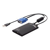 StarTech.com StarTech.com KVM-enhet till USB 2.0 akutvagn-adapter för bärbara datorer - omkopplare för tangentbord/video/mus - 1 port...